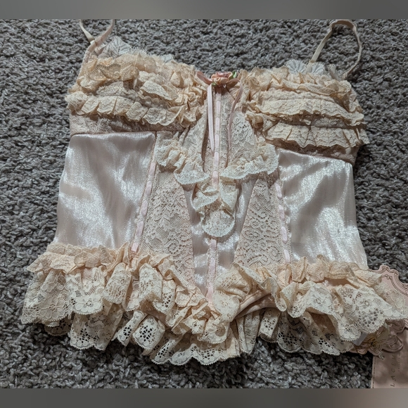 Lacemade Peach Fairy Corset Princess Coquette Kawaii Frills 🩷 - Picture 6 of 10